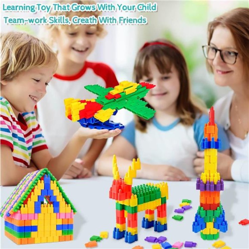 Kids 600pcs‎ Set Building Blocks Construction Toy - Learning Playset STEM